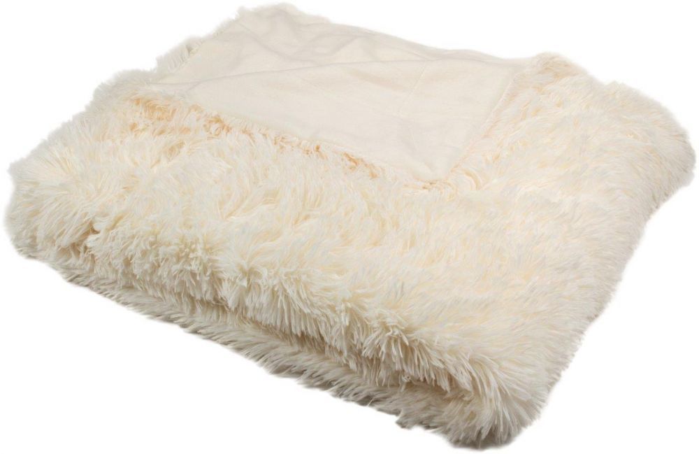 Luxusní deka s dlouhým vlasem SMETANOVÁ Kvalitex