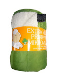 V barvě zelené a bílé kvaitní deka z mikrovlákna Ovečka zelená/bílá, | 150x200 cm