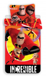 Dětské oboustranné bavlněné ložní povlečení s obrázkem z Incredibles 02,  | 140x200, 70x90 cm