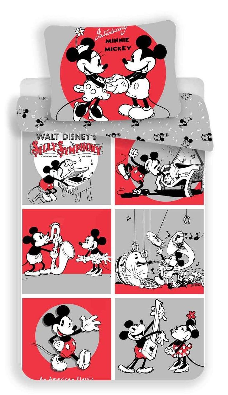 Dětské bavlněné povlečení s oblíbeným Mickeym a Minnie, Jerry Fabrics