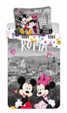 Jemné bavlněné dětské povlečení s postavičkami Mickey a Minnie v Rímě, | 140x200, 70x90 cm