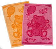 Dětský ručník Bear 30x50 cm | rozměr 30x50 cm, orange - oranžový, rozměr 30x50 cm, pink - růžový