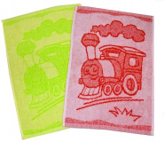 Dětský ručník Train 30x50 cm | rozměr 30x50 cm, green - zelený, rozmer 30x50 cm, red - červený