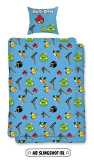 Bavlněné povlečení pro děti s motivem Angry Birds | 140x200, 70x90 cm