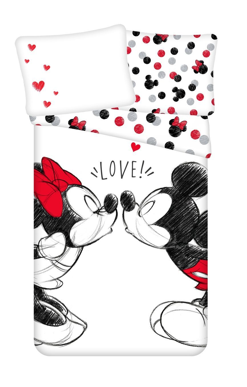 Povlečení Mickey and Minnie "Love 04" Jerry Fabrics