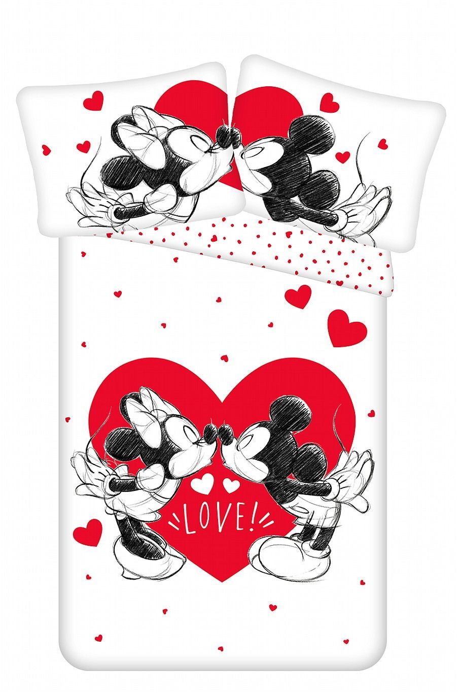 Povlečení Mickey and Minnie "Love 05" Jerry Fabrics
