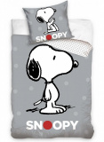 Povlečení Snoopy Grey | 140x200, 70x90 cm