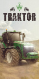 Osuška Traktor green 70x140 cm | rozměr 70x140 cm.