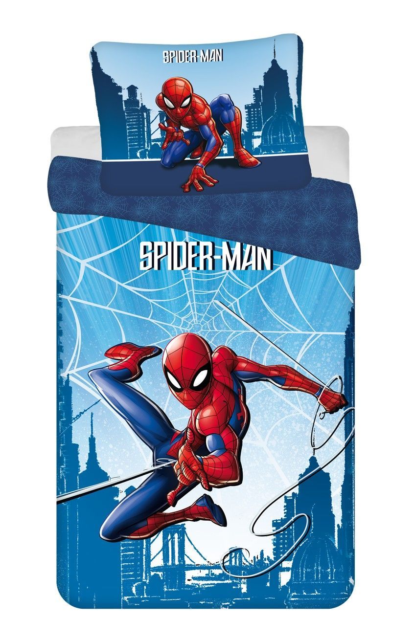 Bavlněné dětské povlečení Spider-man "Blue 04" Jerry Fabrics