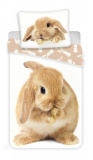 Oboustranné kvalitní bavlněné ložní povlečení fototisk Bunny brown, | 140x200, 70x90 cm
