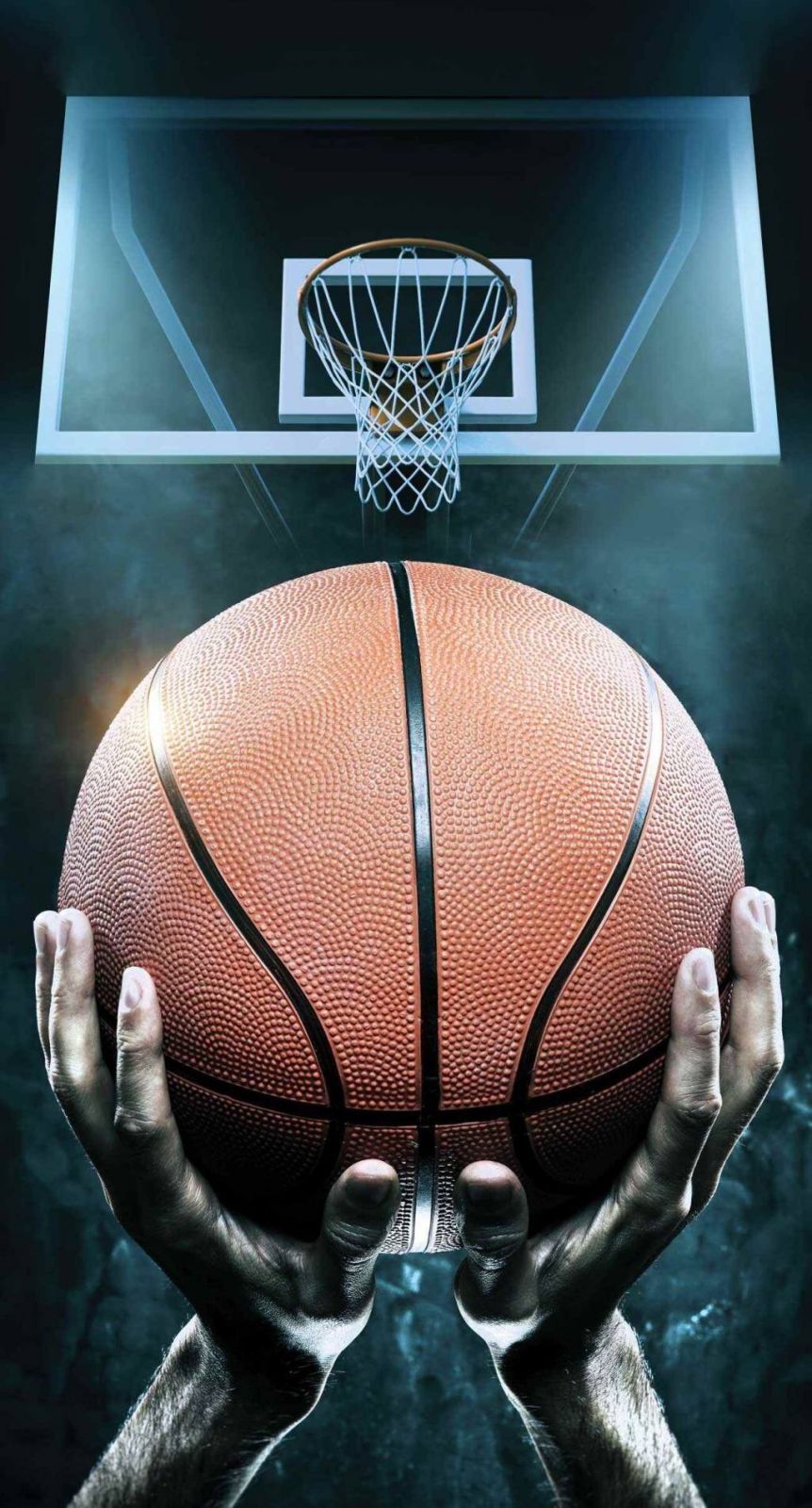 Moderní bavlněná osuška s basketbalovým míčem v tmavých barvách, Jerry Fabrics