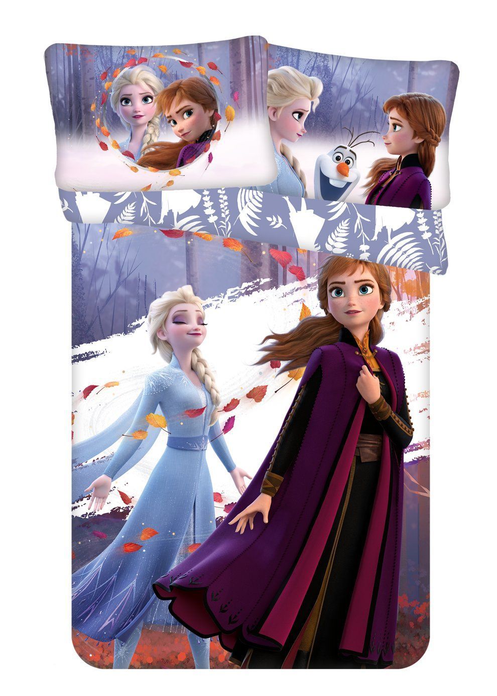 Disney povlečení do postýlky Frozen 2 "Leaves" baby Jerry Fabrics