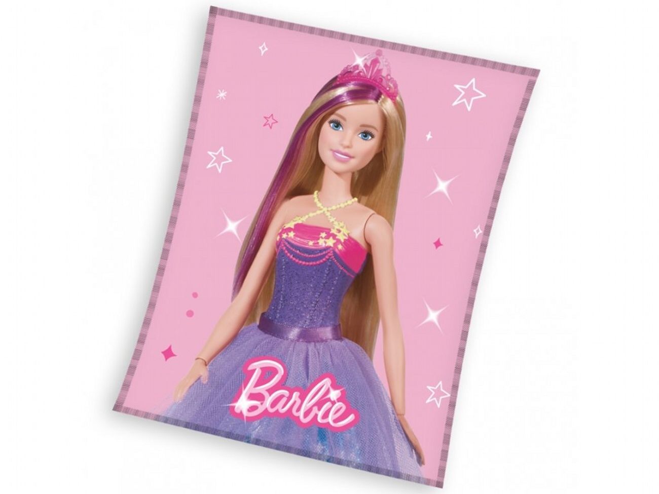 Carbotex Dětská fleecová deka Barbie princezna 150x200 cm