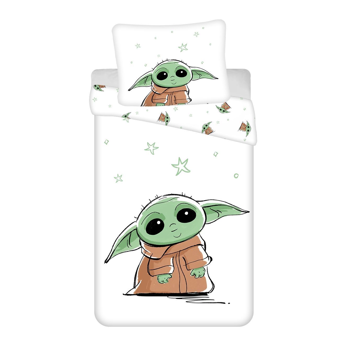 Povlečení bavlna Star Wars Baby Yoda Jerry Fabrics
