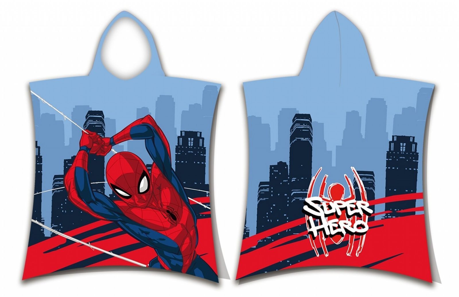 Plážová osuška pončo Spider-man Super hero Jerry Fabrics