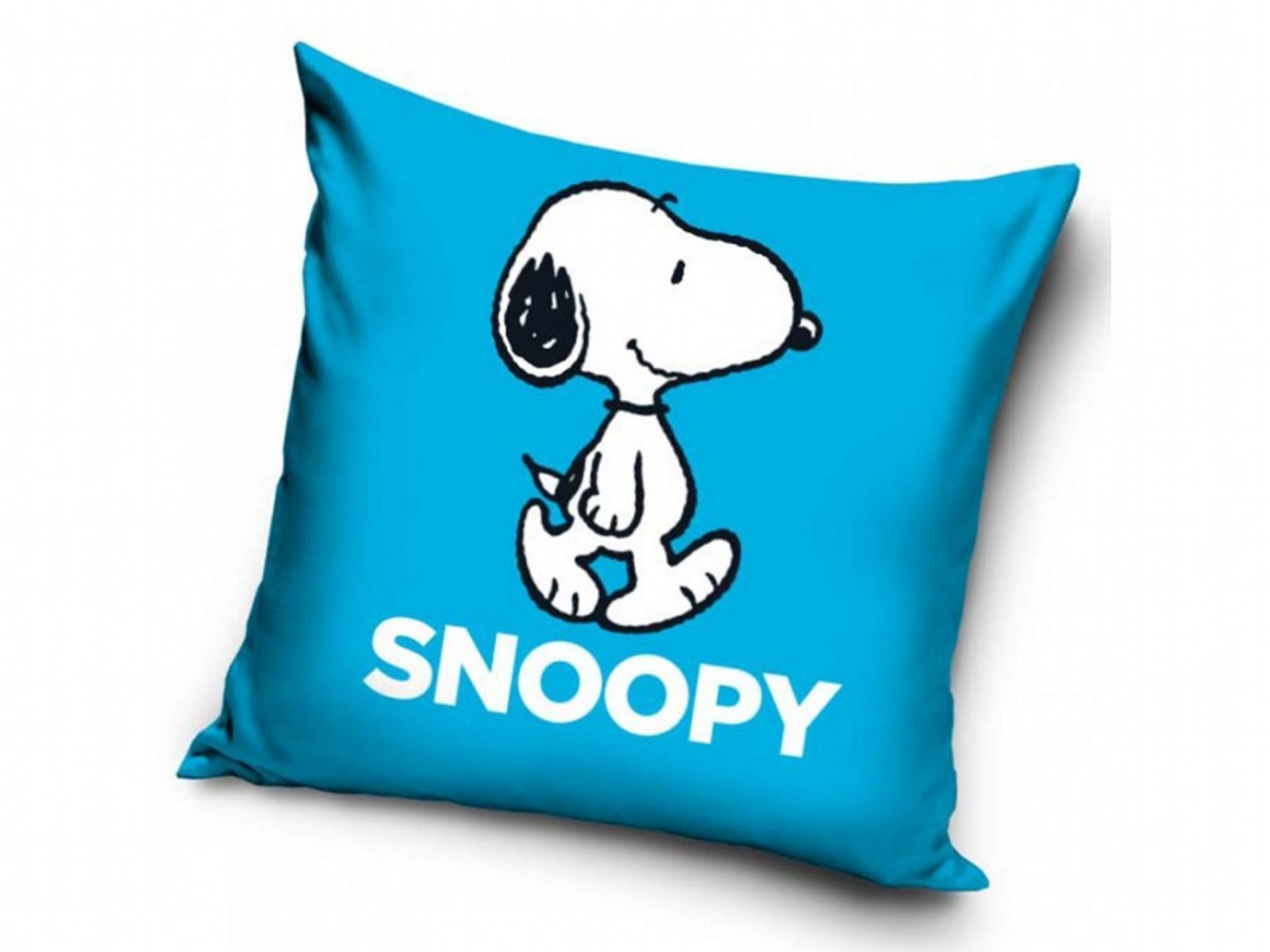 Povlak na polštářek Snoopy blue Carbotex