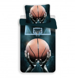 Moderní bavlněné povlečení s basketbalovým motivem, | 140x200, 70x90 cm